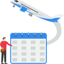 پیش‌نمایش فایل businessman-making-schedule-for-business-tour-9380993 از پک کسب و کار
