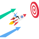 پیش‌نمایش فایل businessman-pushing-rocket-on-growth-bar-chart-9380982 از پک کسب و کار