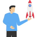 پیش‌نمایش فایل confident-businessman-holding-rocket-project-thinking-to-launch-9381005 از پک کسب و کار