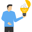 پیش‌نمایش فایل smart-entrepreneur-with-an-innovative-idea-to-invent-new-technologies-to-solve-business-problems-9380999 از پک کسب و کار