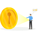 پیش‌نمایش فایل business-man-flashlight-keyhole-symbol-idea-or-keyhole-hope-9424345 از پک کسب و کار