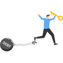 پیش‌نمایش فایل businessman-jumps-for-joy-after-unlocking-debt-load-chain-9424323 از پک کسب و کار