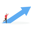 پیش‌نمایش فایل businessman-pointing-direction-for-success-9424331 از پک کسب و کار