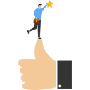 پیش‌نمایش فایل successful-businessman-with-big-hands-to-reach-for-the-star-9424334 از پک کسب و کار