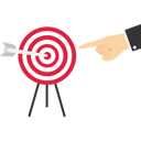 پیش‌نمایش فایل businessman-pointing-arrow-that-hit-right-target-9438160 از پک کسب و کار