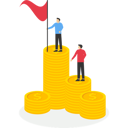 پیش‌نمایش فایل businessmen-standing-on-pile-of-coins-9438161 از پک کسب و کار