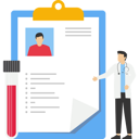 پیش‌نمایش فایل doctor-with-patient-medical-record-9438168 از پک کسب و کار