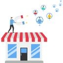 پیش‌نمایش فایل man-holding-magnet-to-attracting-customers-9438159 از پک کسب و کار