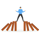 پیش‌نمایش فایل businessman-stop-two-ways-domino-effect-9510483 از پک کسب و کار