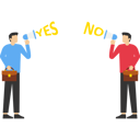 پیش‌نمایش فایل employees-debated-yes-or-no-9533445 از پک کسب و کار