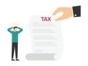پیش‌نمایش فایل businessman-is-worried-about-the-huge-tax-bill-9571082 از پک کسب و کار