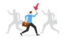 پیش‌نمایش فایل businessman-moving-towards-success-9571094 از پک کسب و کار