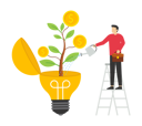 پیش‌نمایش فایل grow-ideas-to-grow-into-money-9571088 از پک کسب و کار