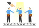 پیش‌نمایش فایل managers-point-to-shortlisted-employees-9571061 از پک کسب و کار