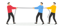 پیش‌نمایش فایل tug-of-war-staff-and-boss-9571097 از پک کسب و کار