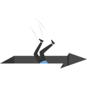 پیش‌نمایش فایل businessman-fell-into-the-arrow-hole-9600602 از پک کسب و کار