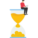 پیش‌نمایش فایل businessman-working-with-laptop-on-big-hourglass-9600609 از پک کسب و کار