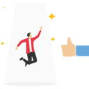 پیش‌نمایش فایل thumb-up-gesturing-hands-approval-feedback-with-businessman-9600618 از پک کسب و کار