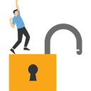 پیش‌نمایش فایل businessman-with-key-9578525 از پک تصویرسازی کسب‌وکار