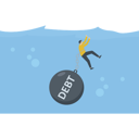 پیش‌نمایش فایل businessman-drowning-with-debt-9594229 از پک کسب و کار