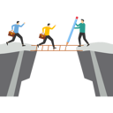 پیش‌نمایش فایل boss-draws-path-to-help-employee-cross-obstacles-9623647 از پک کسب و کار