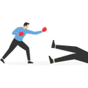 پیش‌نمایش فایل businessman-in-boxing-fight-against-bigger-boss-9623658 از پک کسب و کار