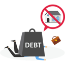 پیش‌نمایش فایل businessman-with-a-lot-of-debt-make-it-impossible-to-buy-house-9623654 از پک کسب و کار