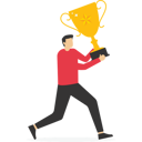 پیش‌نمایش فایل business-people-raise-success-trophies-9713744 از پک کسب و کار