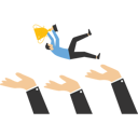 پیش‌نمایش فایل businessman-being-thrown-in-the-air-9713707 از پک کسب و کار