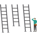 پیش‌نمایش فایل businessman-choose-from-many-ladders-to-success-9713732 از پک کسب و کار