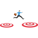 پیش‌نمایش فایل businessman-jumps-at-his-goal-at-a-risk-9713717 از پک کسب و کار