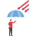 پیش‌نمایش فایل businessman-use-umbrellas-to-block-graph-attacks-9713714 از پک کسب و کار