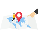 پیش‌نمایش فایل business-people-pin-target-in-the-world-map-9696541 از پک کسب و کار