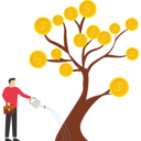پیش‌نمایش فایل businessman-growing-money-tree-9696522 از پک کسب و کار