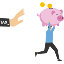 پیش‌نمایش فایل lift-the-piggy-bank-to-escape-the-tax-collection-9696525 از پک کسب و کار