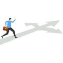 پیش‌نمایش فایل businessman-running-on-a-business-path-9764918 از پک کسب و کار