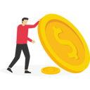 پیش‌نمایش فایل businessman-saves-a-small-amount-under-a-large-sum-of-money-9764923 از پک کسب و کار