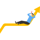 پیش‌نمایش فایل businessman-sitting-on-a-high-graph-chart-9764902 از پک کسب و کار