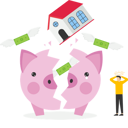 پیش‌نمایش فایل house-broke-savings-piggybank-9764882 از پک کسب و کار