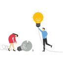پیش‌نمایش فایل businessman-thinking-on-broken-lightbulb-9743442 از پک کسب و کار