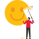 پیش‌نمایش فایل businesswoman-paint-smile-face-on-wall-9743455 از پک کسب و کار