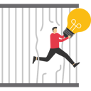 پیش‌نمایش فایل man-running-and-escape-from-bird-cage-trap-9743417 از پک کسب و کار