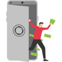 پیش‌نمایش فایل use-gadget-smartphone-earn-money-online-9743418 از پک کسب و کار