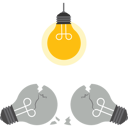 پیش‌نمایش فایل brilliant-idea-and-a-shattered-light-bulb-9874273 از پک کسب و کار