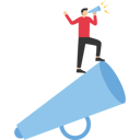 پیش‌نمایش فایل business-leader-on-the-megaphone-to-give-orders-9874294 از پک کسب و کار