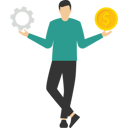 پیش‌نمایش فایل businessman-balancing-money-and-time-9874303 از پک کسب و کار