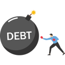 پیش‌نمایش فایل businessman-fight-big-debt-bombs-9874289 از پک کسب و کار