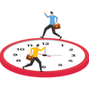 پیش‌نمایش فایل businessman-running-around-the-clock-of-working-time-9874287 از پک کسب و کار