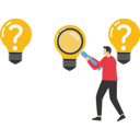 پیش‌نمایش فایل businessman-searching-for-ideas-that-shine-brightly-9874284 از پک کسب و کار