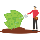 پیش‌نمایش فایل businessman-watering-the-soil-to-make-the-money-plant-grow-9874296 از پک کسب و کار